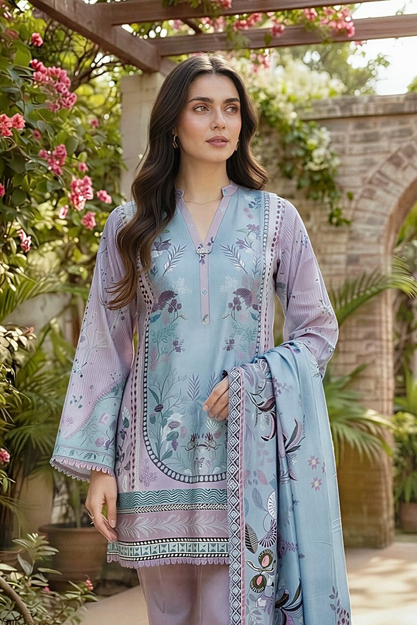 Zync By Florent Digital Printed Lawn 3PC