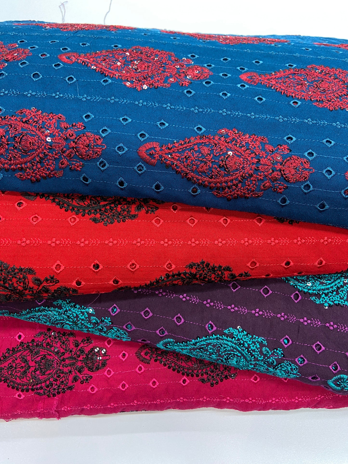 Pack of 4 – Bareeze Style Embroidered Karandi Fabric 2-PC