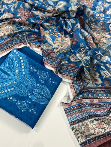 Mausummery Digital Printed Khaddar 3PC