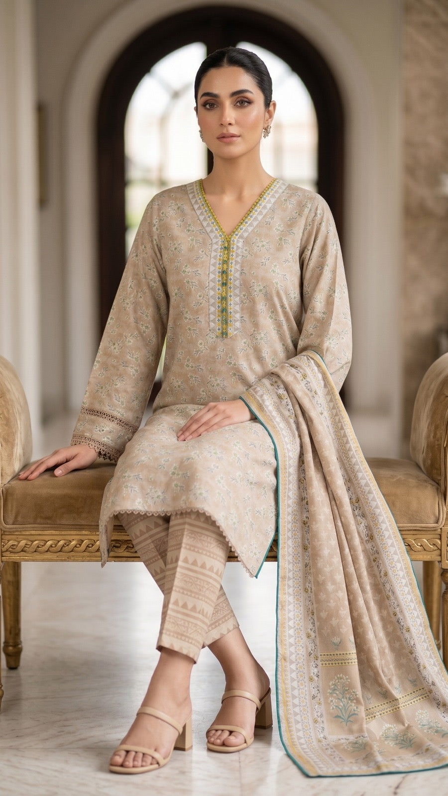 Bin Saeed Digital Printed Lawn 3PC