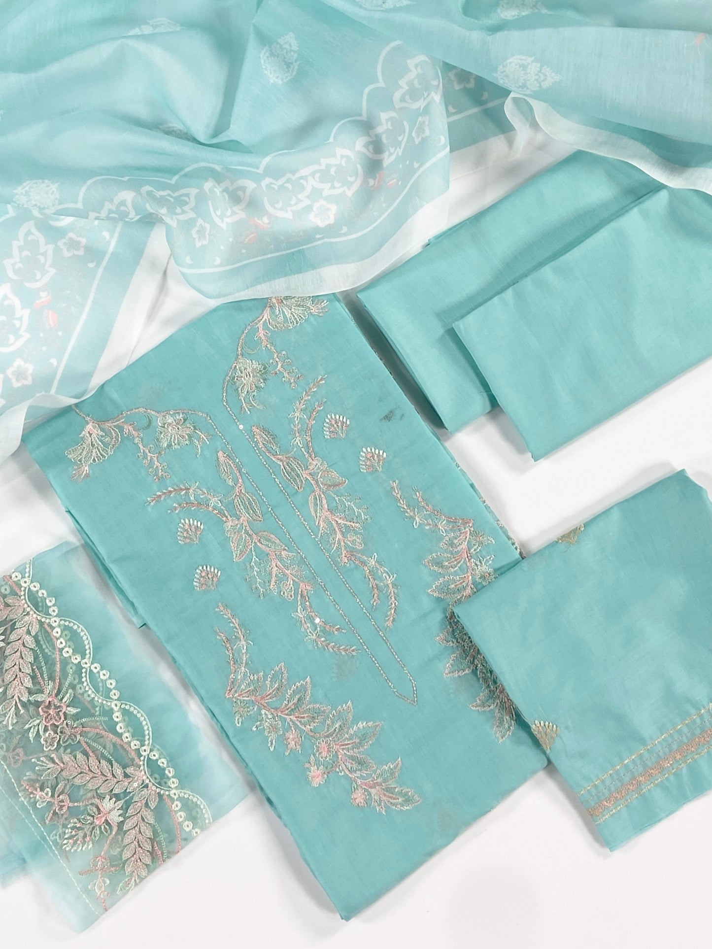 Sapphire Embroidered Lawn 3PC