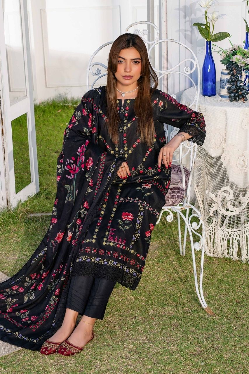 Raabi Premium Printed Lawn 3PC