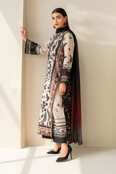 Baroque Digital Printed Lawn 3PC