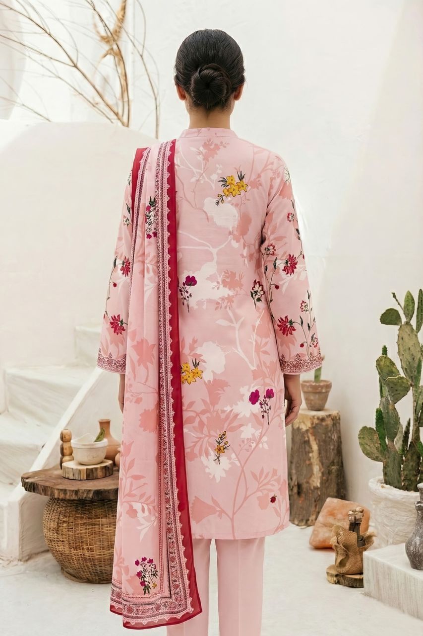 Classics By Motifz Digital Printed Lawn 3PC