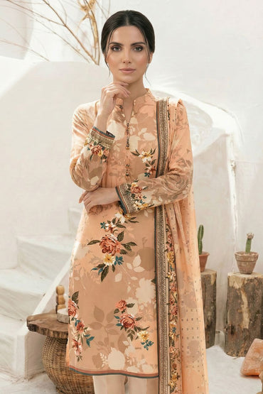 Classics By Motifz Digital Printed Lawn 3PC