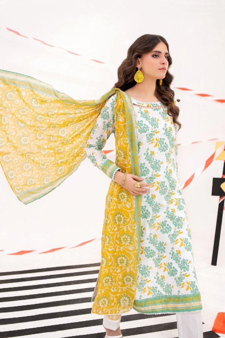 Zesh Airjet Printed Lawn 3PC