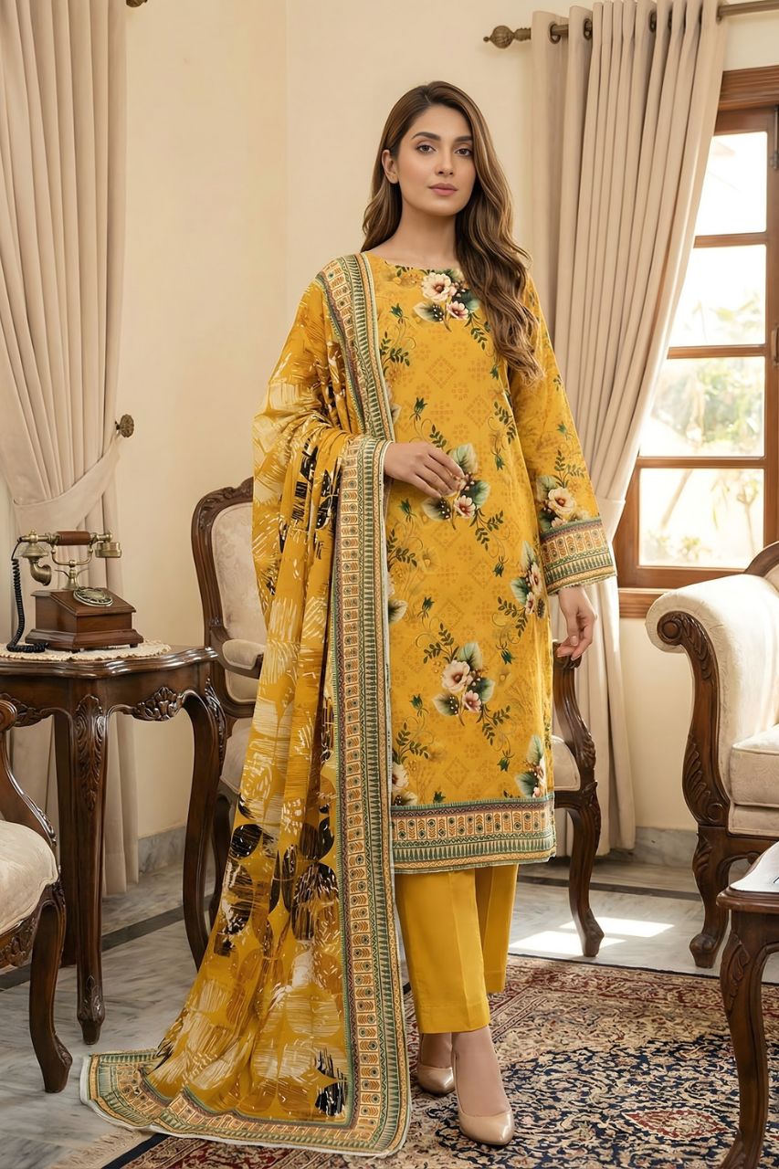 Arfa By Marooj Chamki Printed Lawn 3PC