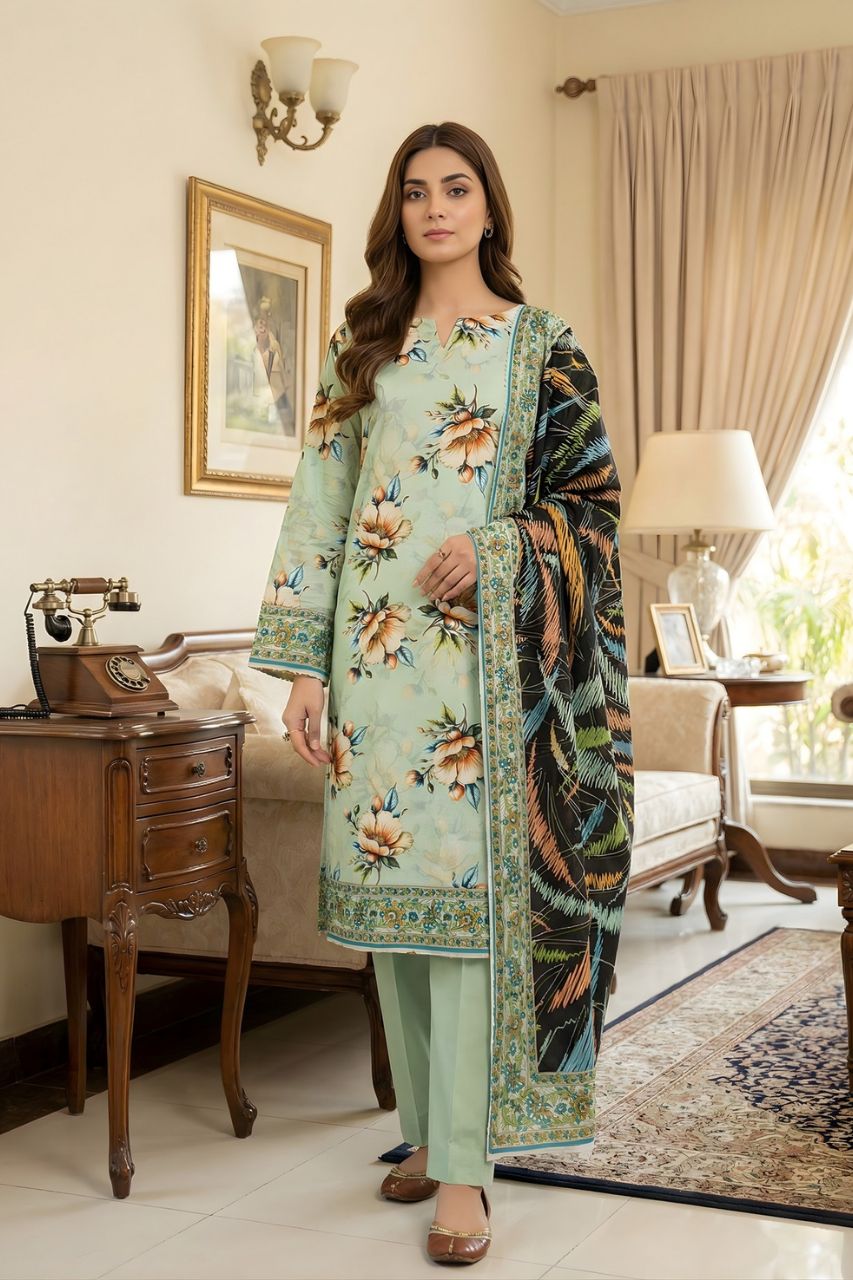 Arfa By Marooj Chamki Printed Lawn 3PC