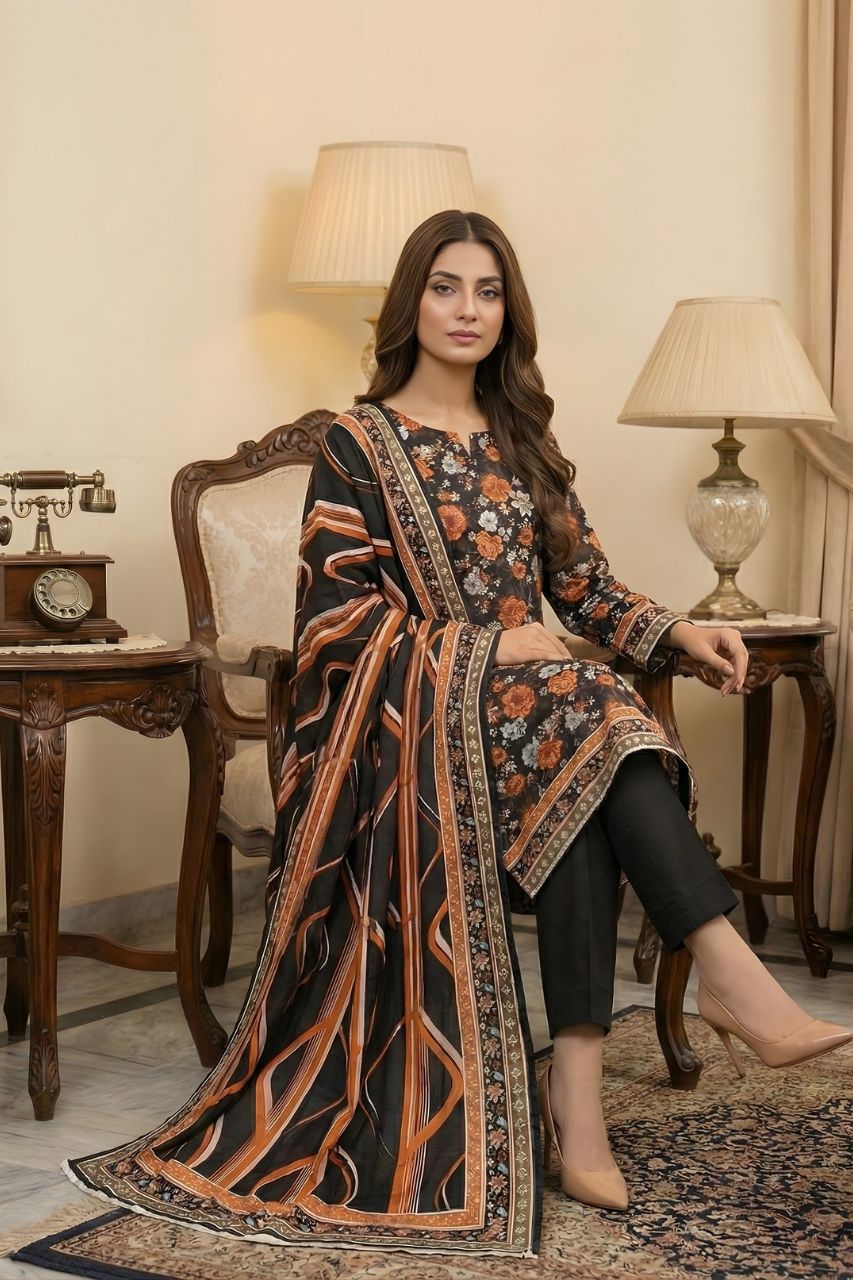 Arfa By Marooj Chamki Printed Lawn 3PC