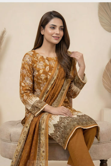Marooj Gold Magic Printed Lawn 3PC