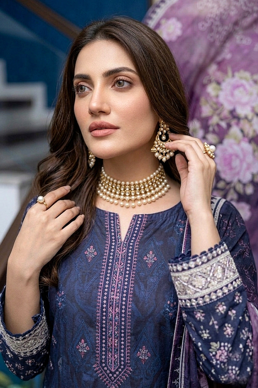 Ravish By Anaya Noor Printed & Emb Lawn 3PC