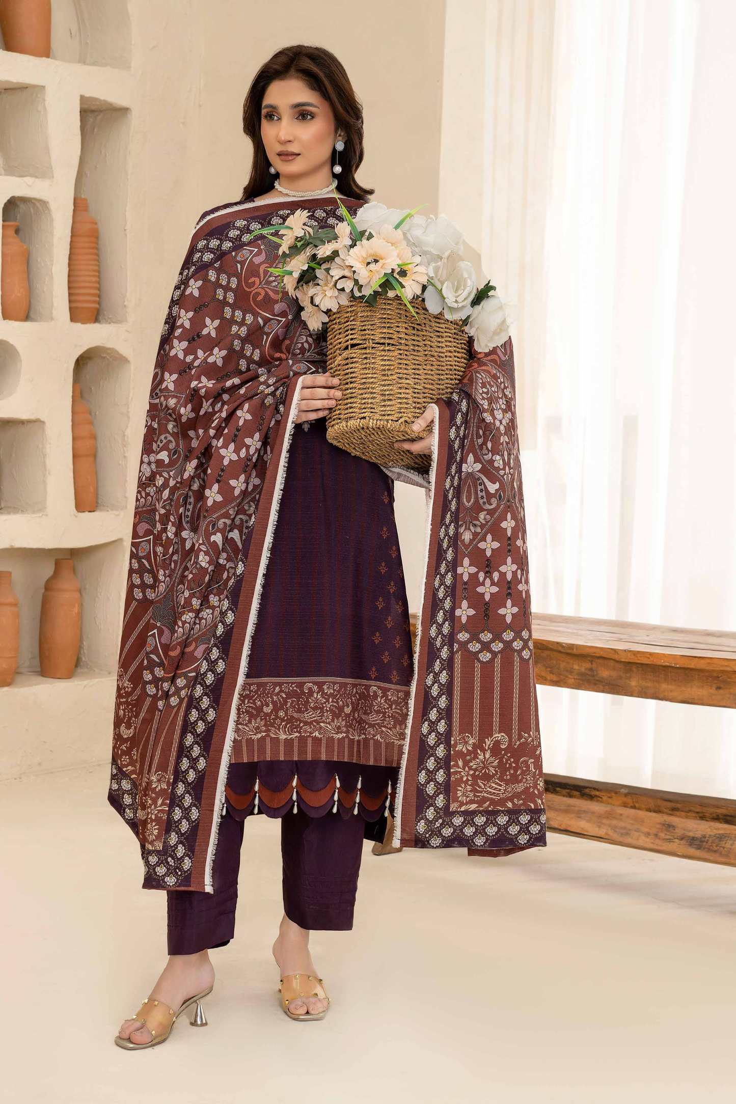 Esha Eshal by Bin Ilyas Premium Printed Viscose 3PC