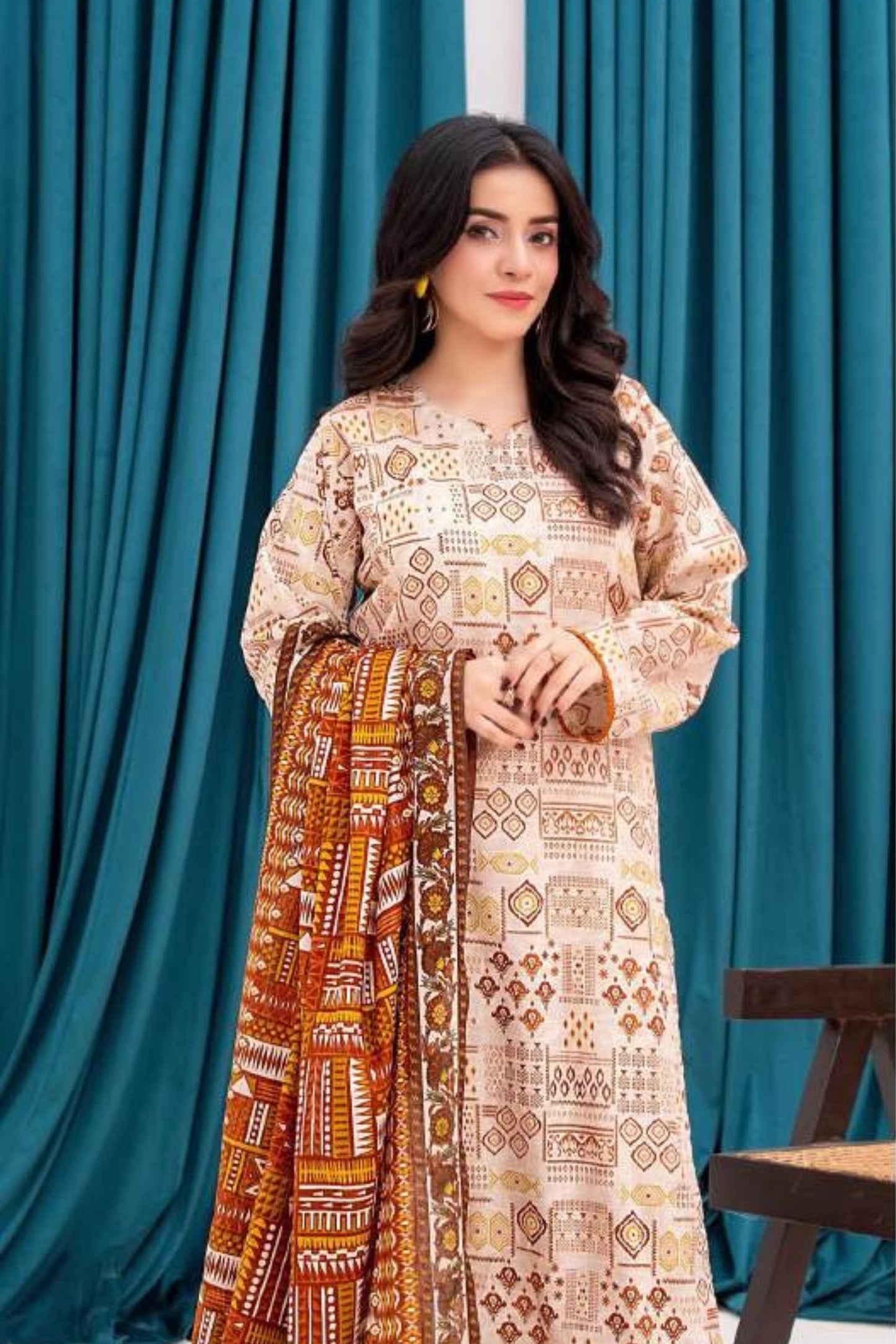 Zesh Printed Lawn 3-PC