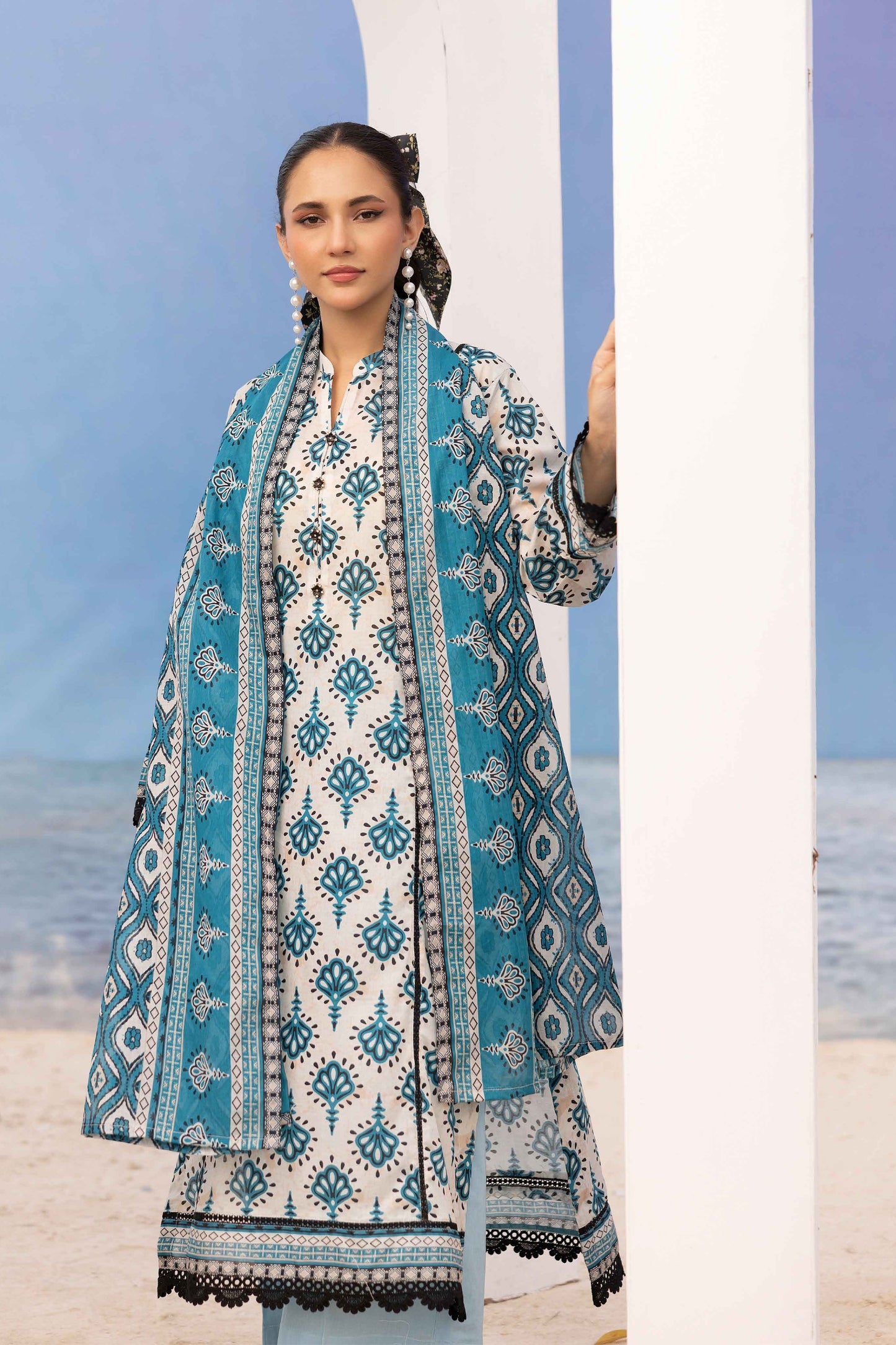 Rang Reza Digital Printed Lawn 3PC
