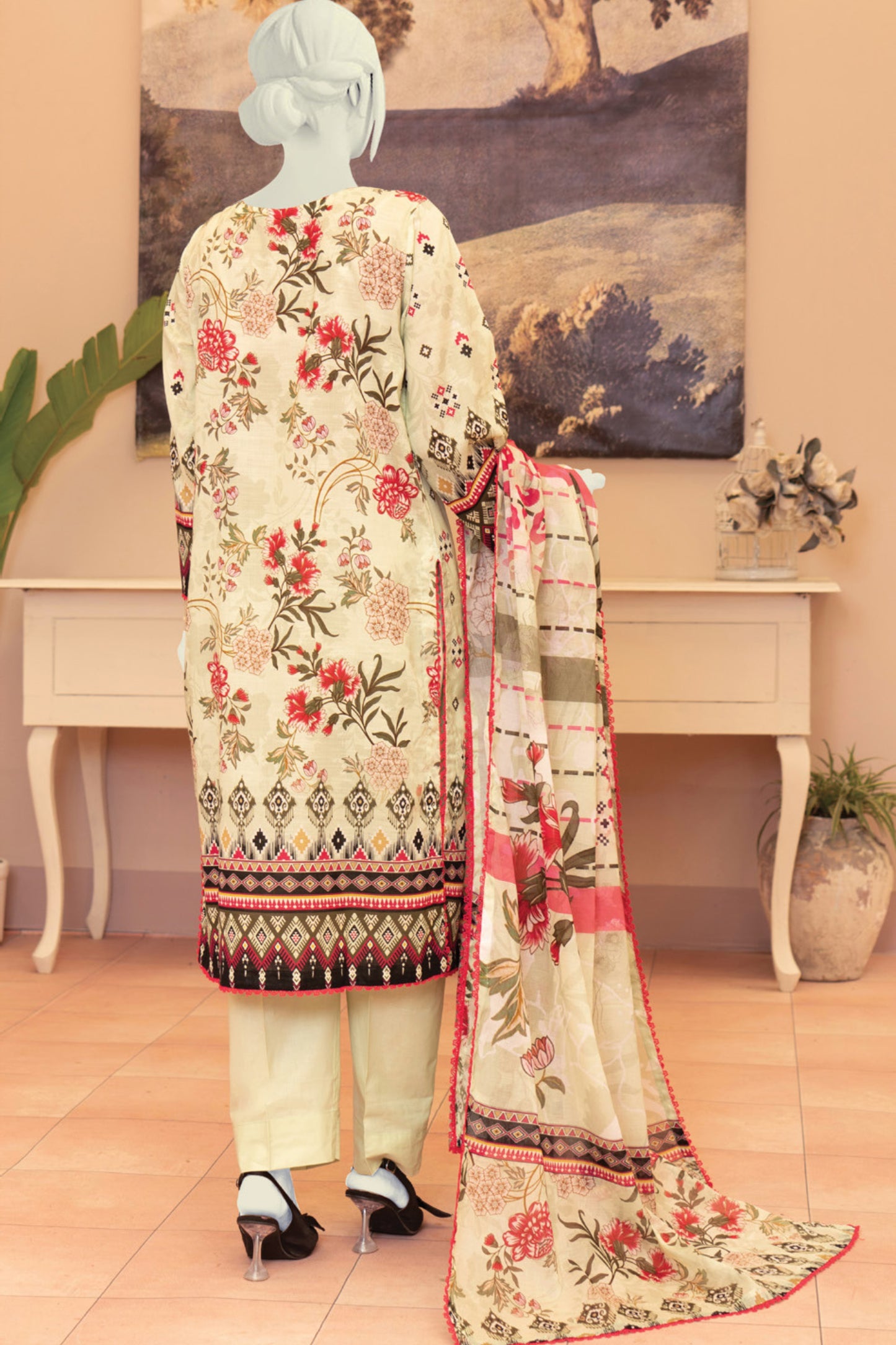 Minsa By Murashe Printed Lawn 3-PC