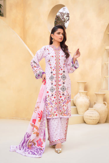 Floral By Anaya Noor Digital Printed Lawn 3PC