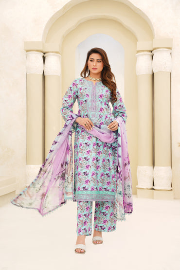 Jashn-e-Baharan By Anaya Noor Emb & Digital Printed Lawn 3PC