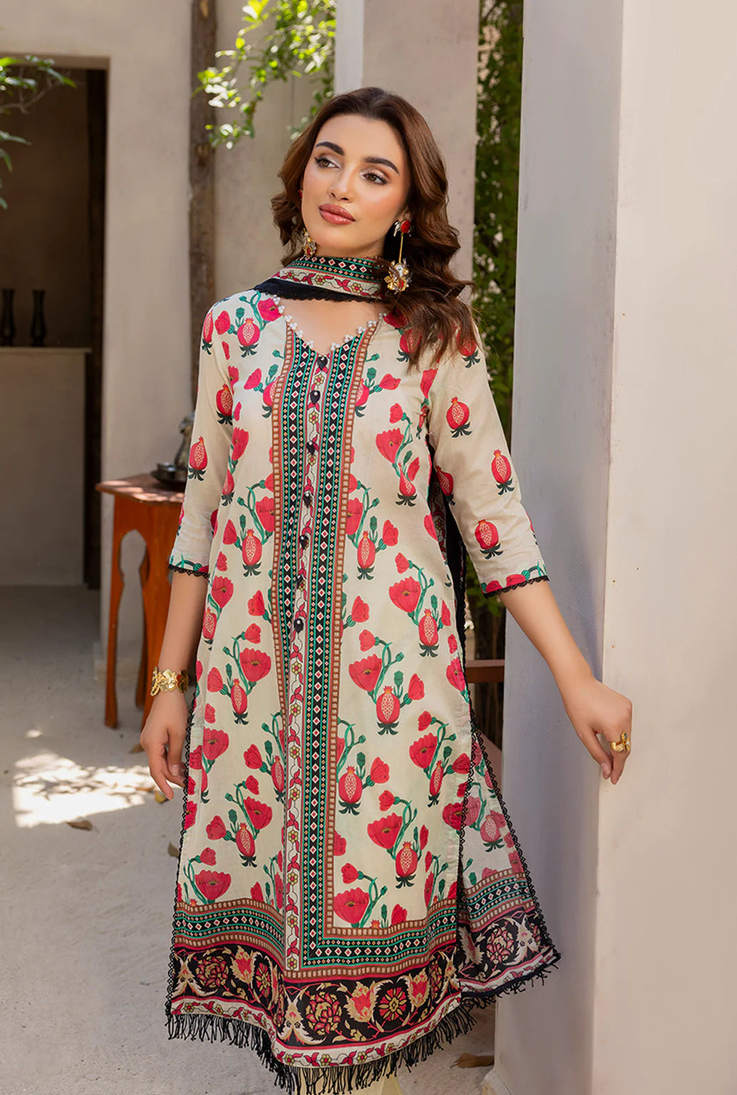 Naqsh Luxury Printed Lawn 3-PC