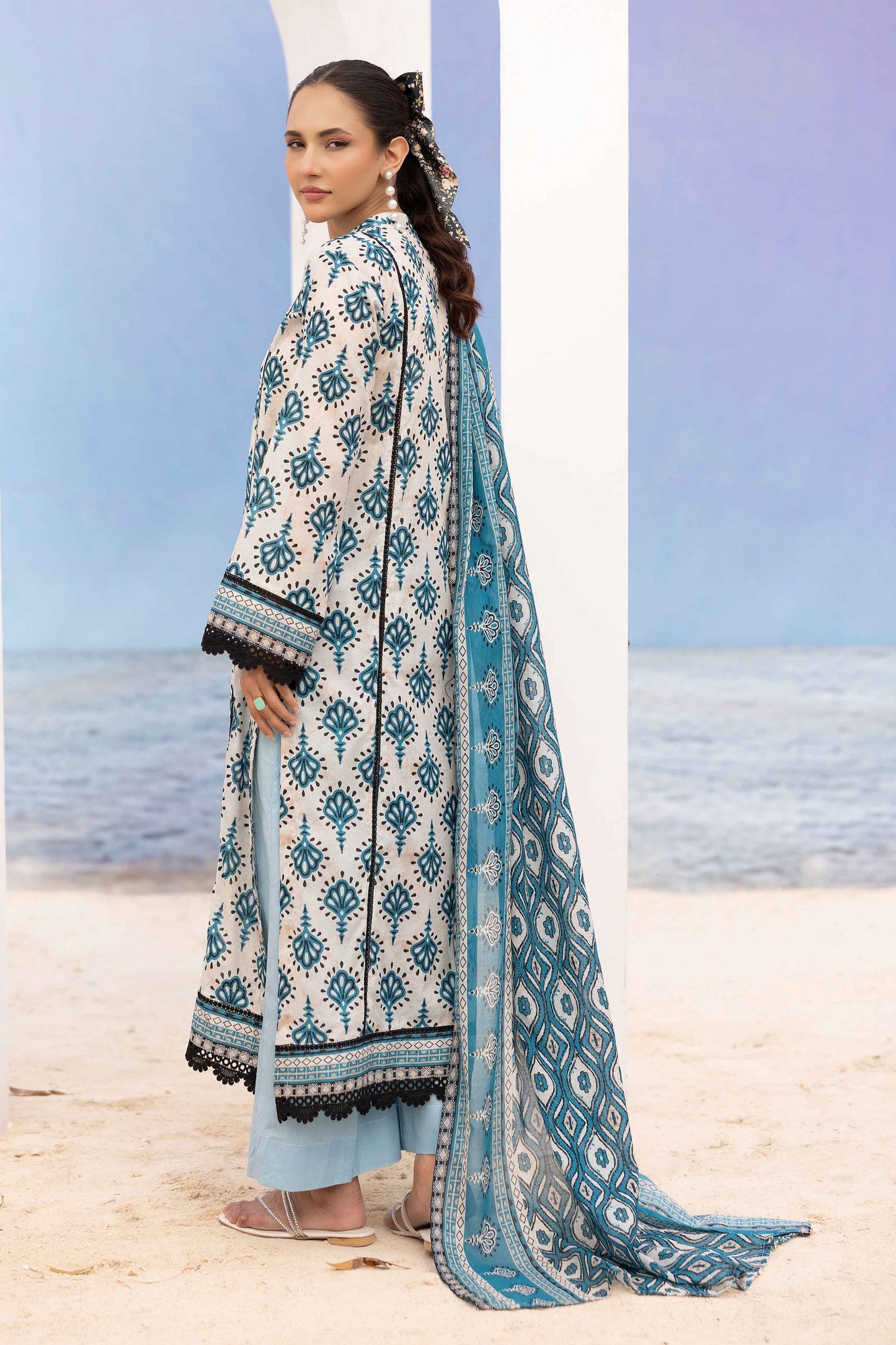 Rang Reza Digital Printed Lawn 3PC