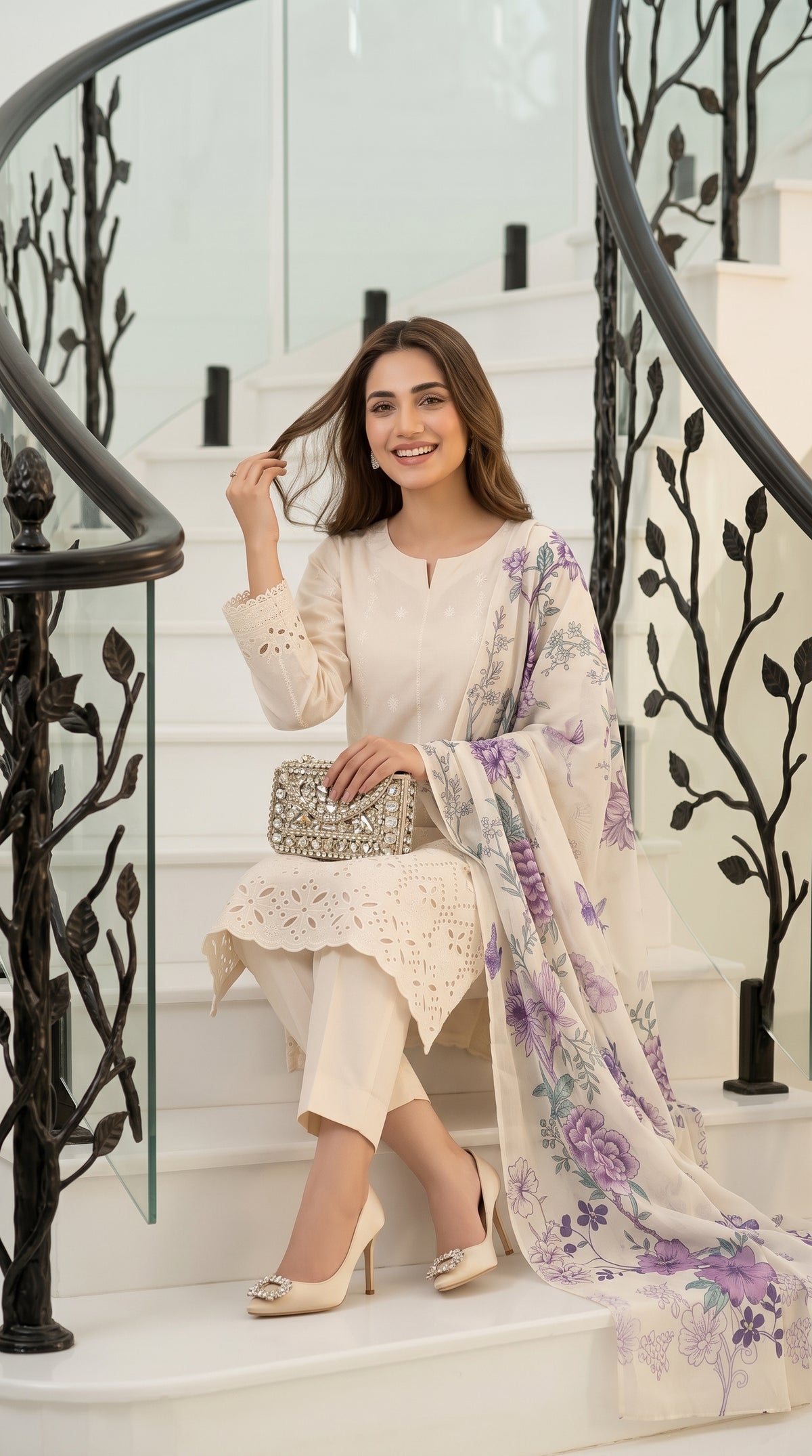Dream Stone By Anaya Noor Full Heavy Emb Viscose 3PC
