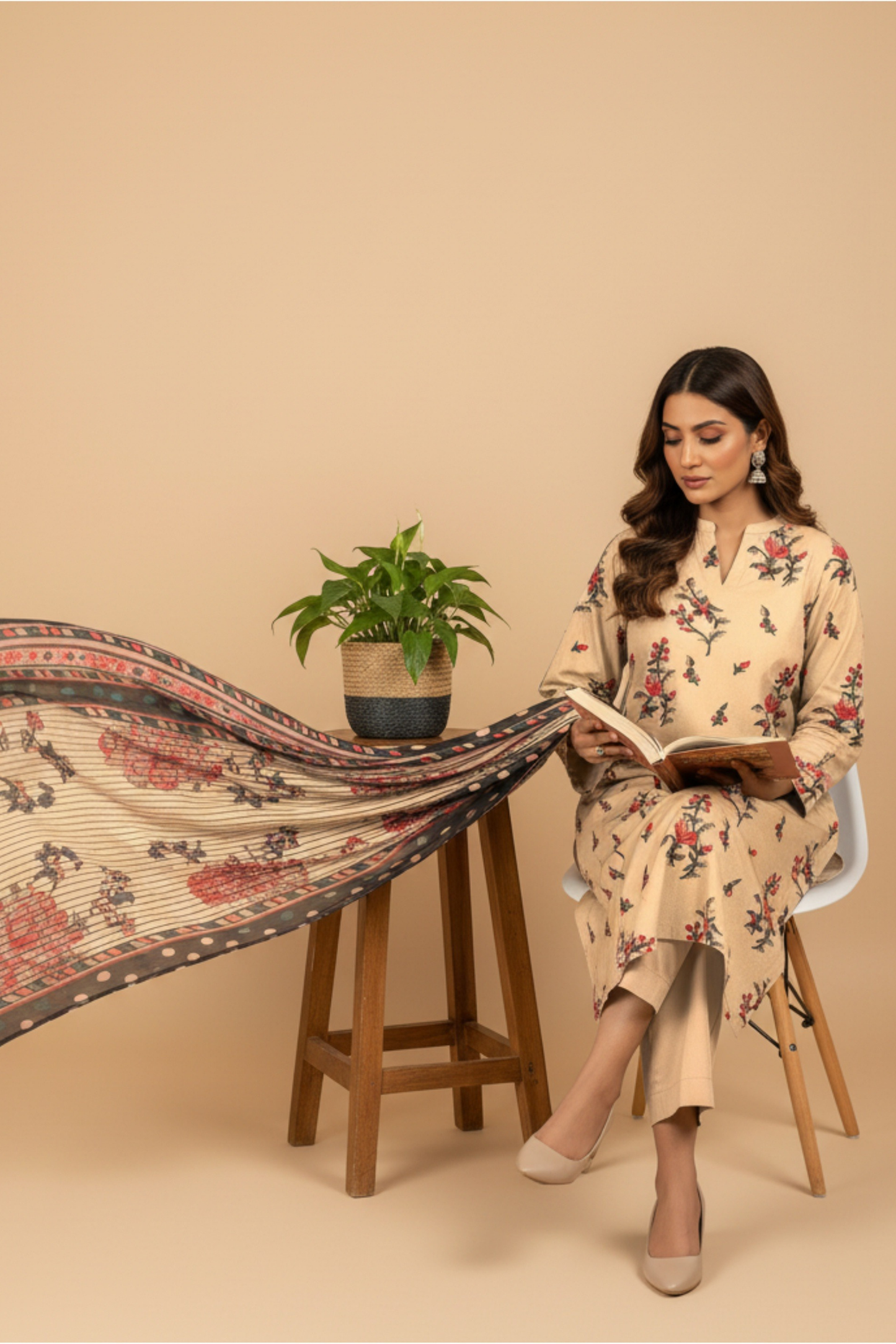 Noor By Fiza Noor Printed Wool 3PC