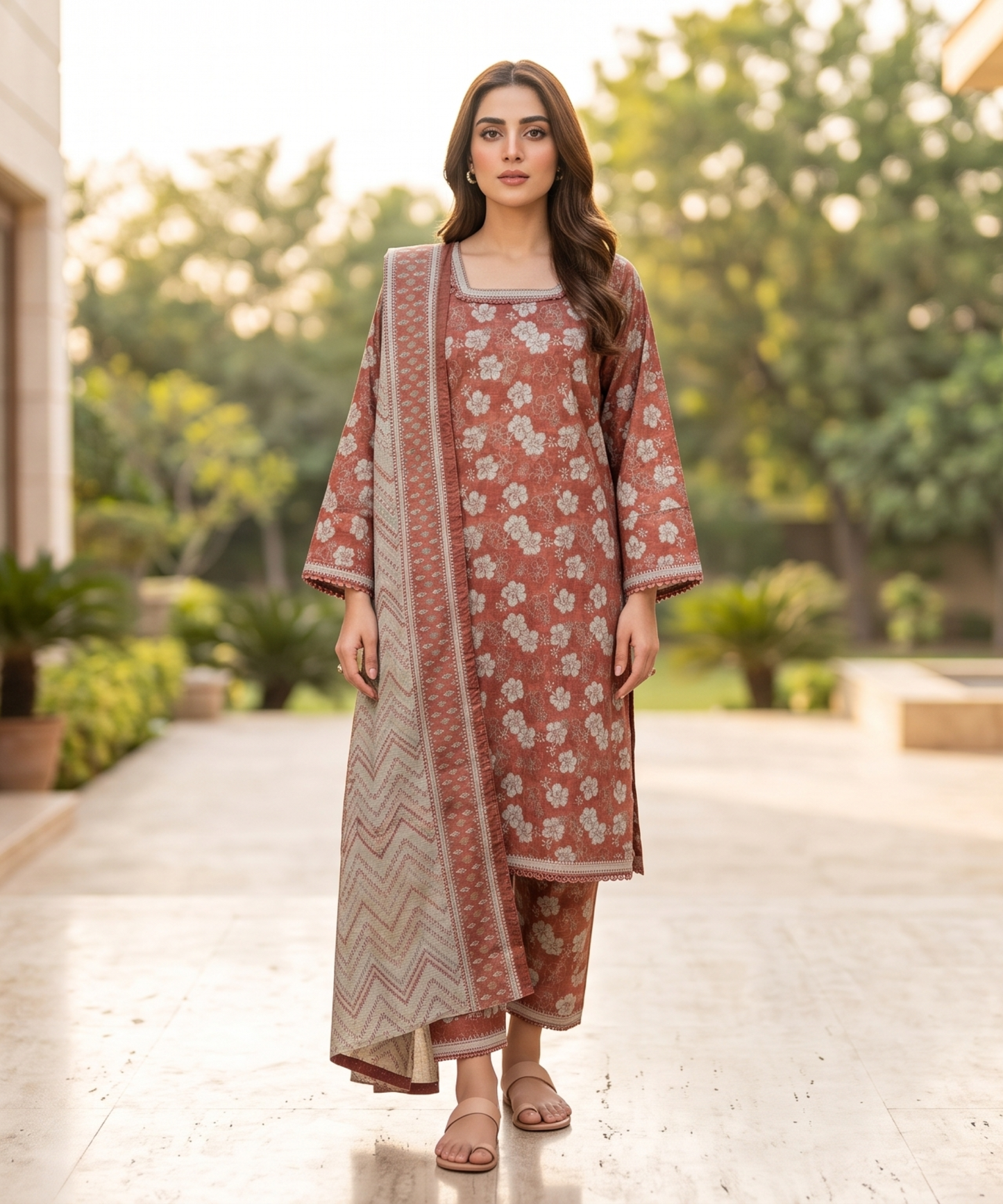 Bin Saeed Digital Printed Lawn 3PC
