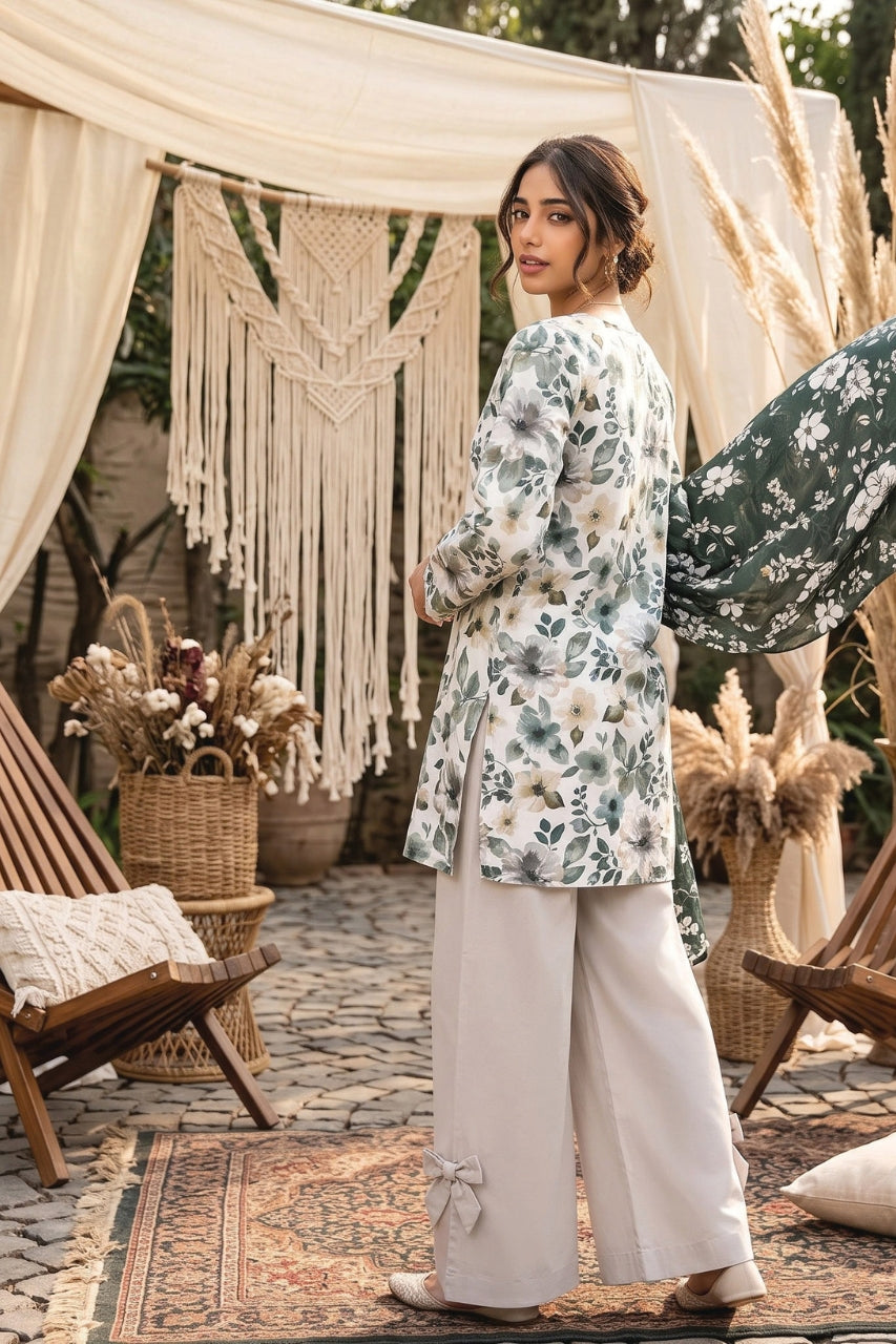 Zesh Digital Printed Viscose 3PC
