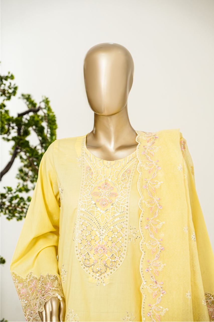 Aifa Luxury Emb Laserkari Dyed Lawn 3PC