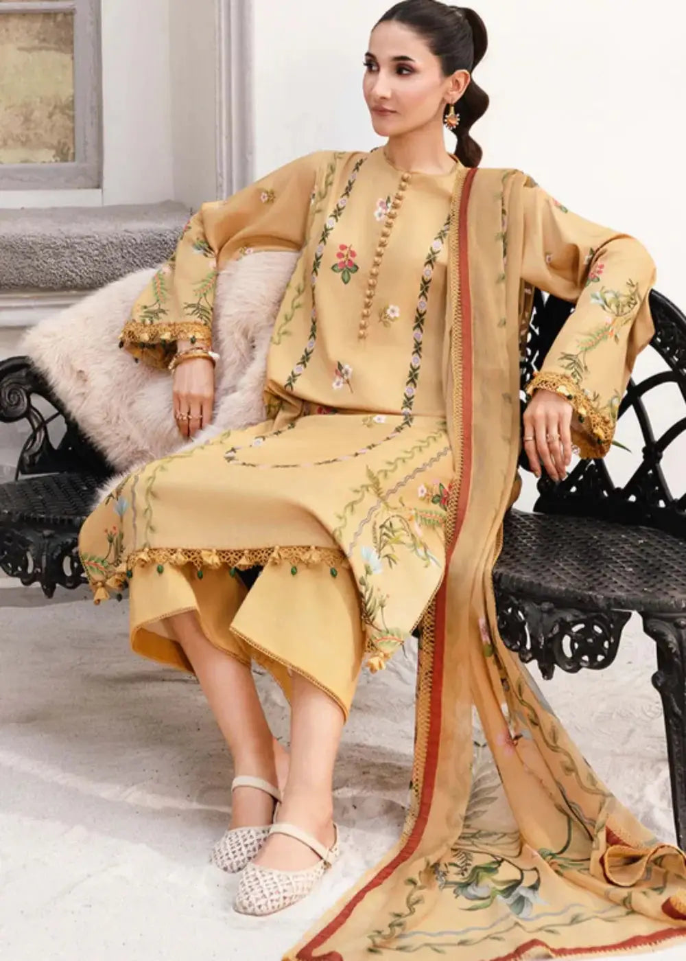 M/Basics By Maria B Digital Printed Lawn 3PC