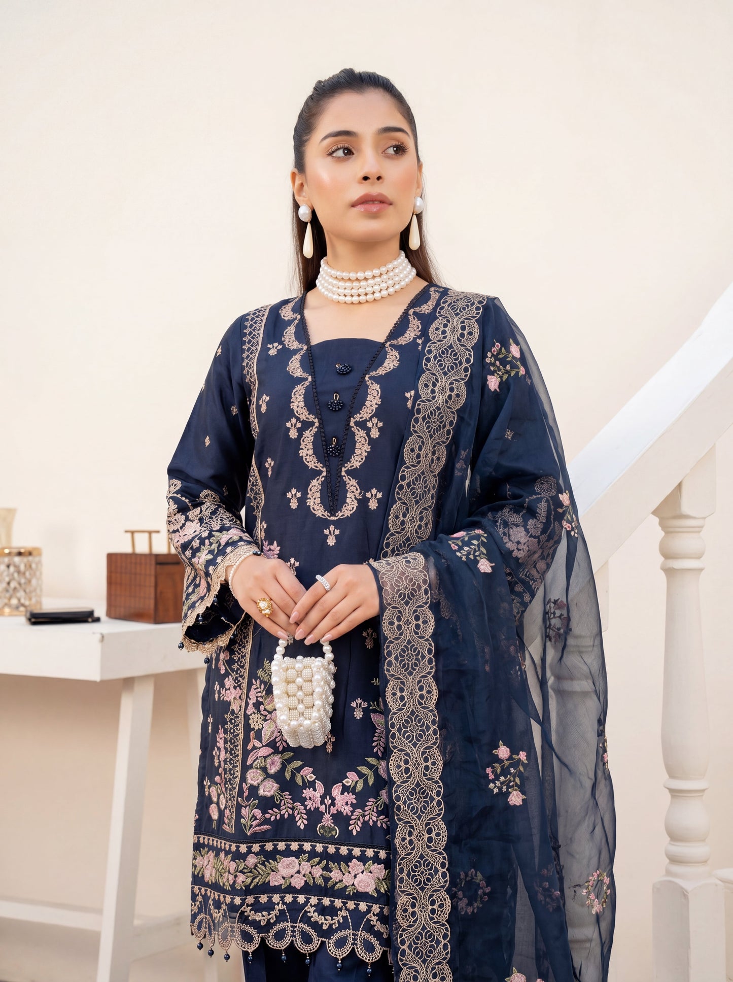 Sapphire Luxury Embroidered Lawn 3PC