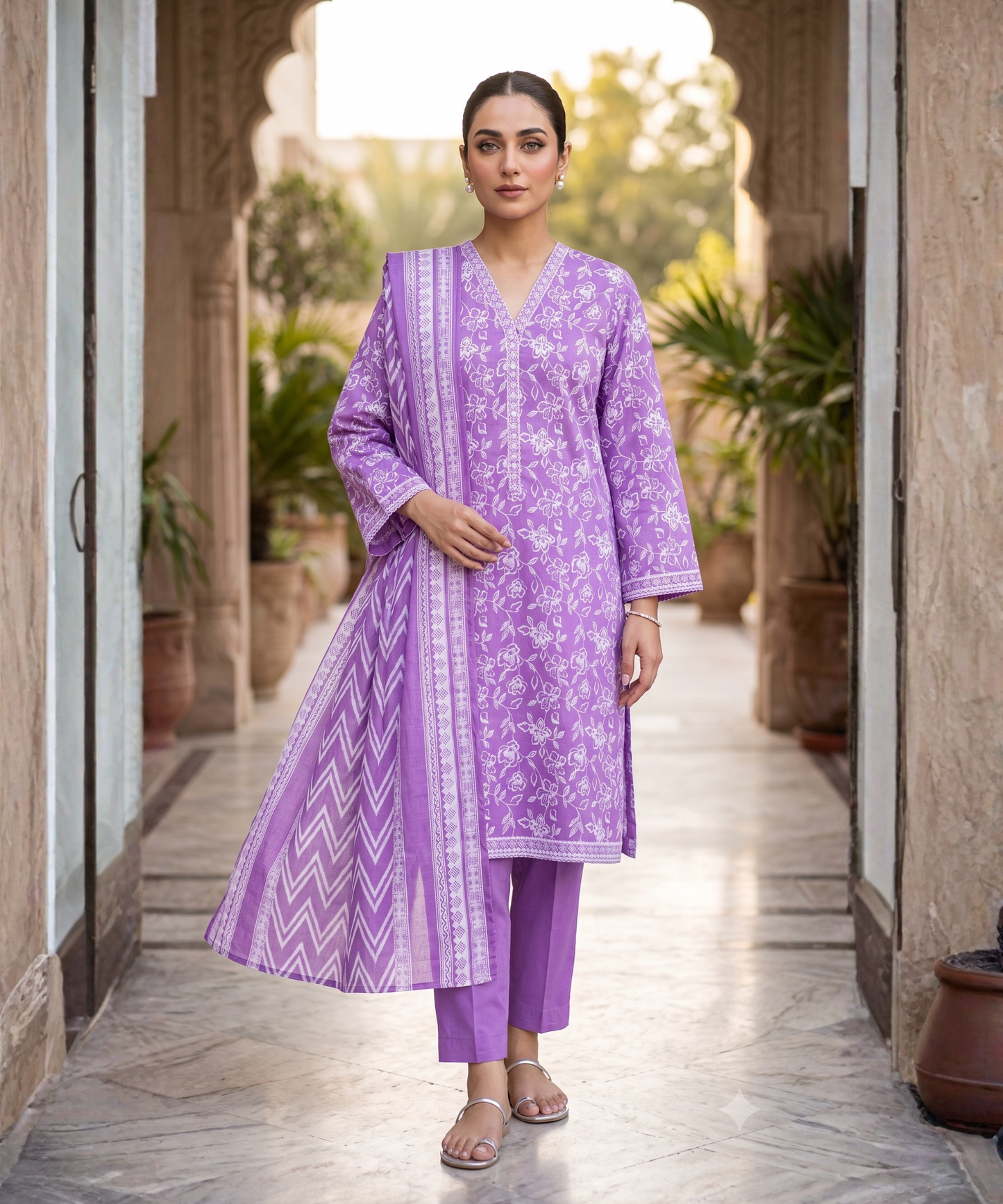 Bin Saeed Digital Printed Lawn 3PC