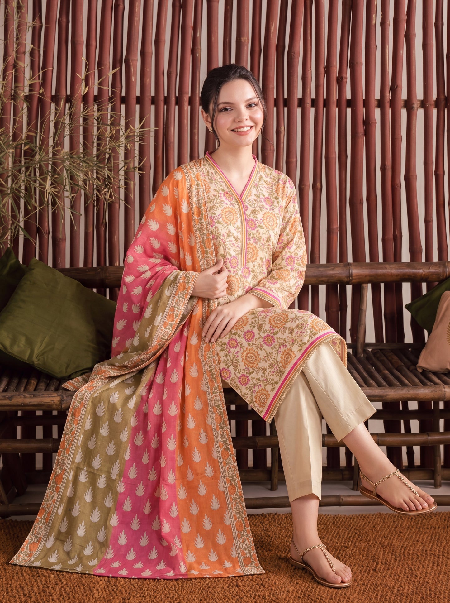 Mirari Digital Printed Stitched Lawn 3PC