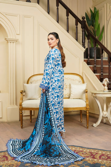 Moco By Anaya Noor Emb & Digital Printed Lawn 3PC