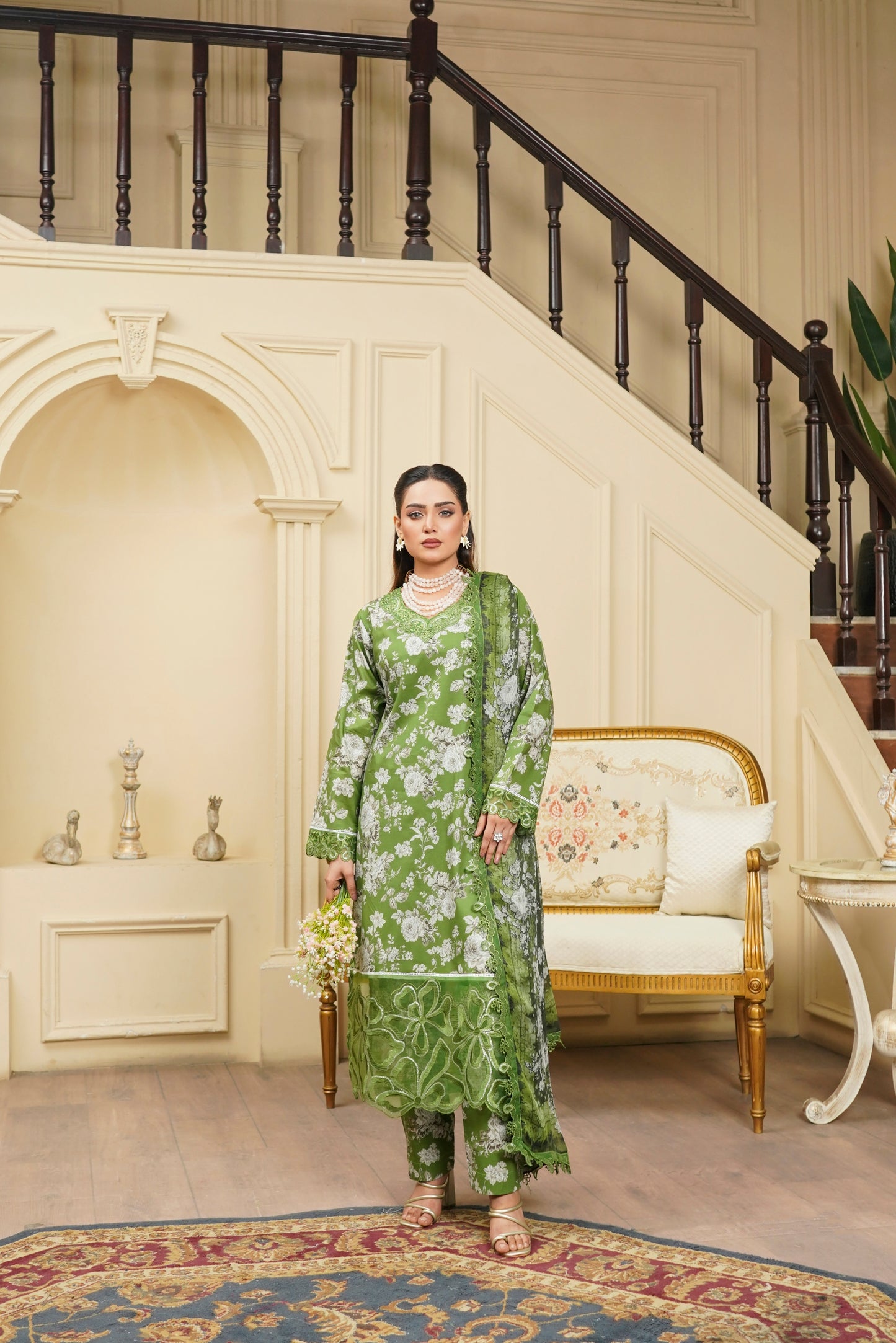 Moco By Anaya Noor Emb & Digital Printed Lawn 3PC