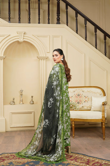 Moco By Anaya Noor Emb & Digital Printed Lawn 3PC