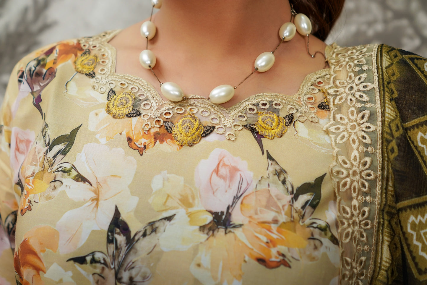 Moco By Anaya Noor Emb & Digital Printed Lawn 3PC