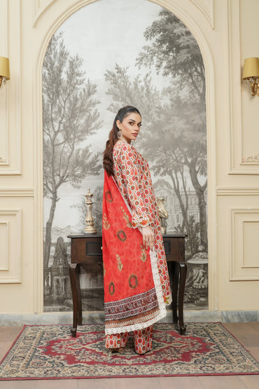 Moco By Anaya Noor Emb & Digital Printed Lawn 3PC