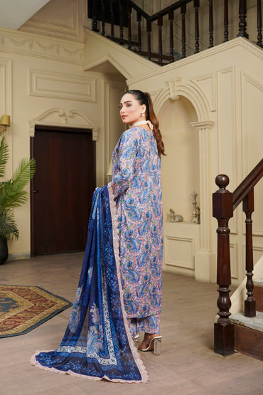 Moco By Anaya Noor Emb & Digital Printed Lawn 3PC