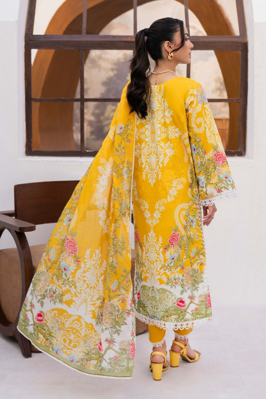 Yakin By Asifa Digital Printed Lawn 3PC
