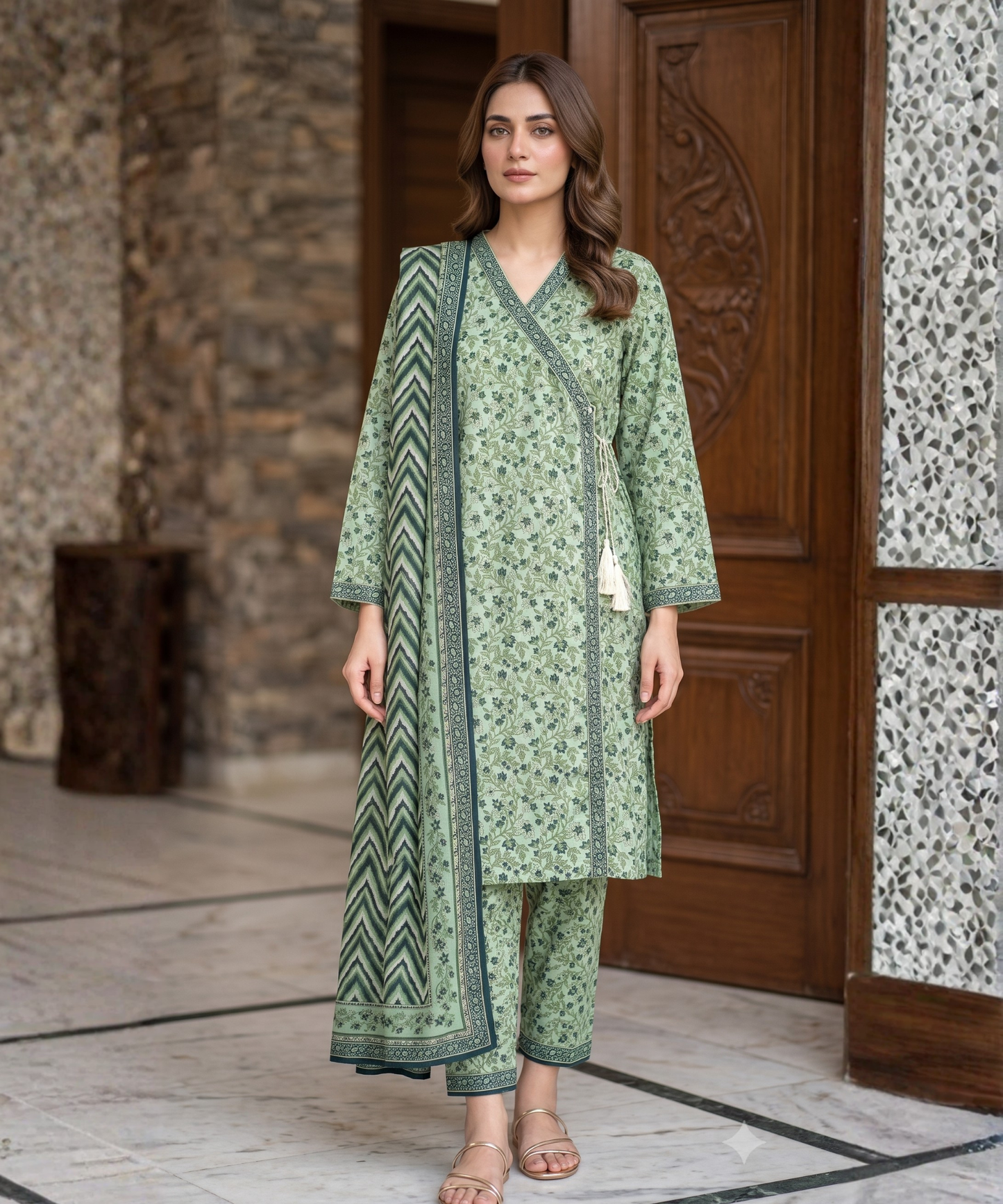 Bin Saeed Digital Printed Lawn 3PC