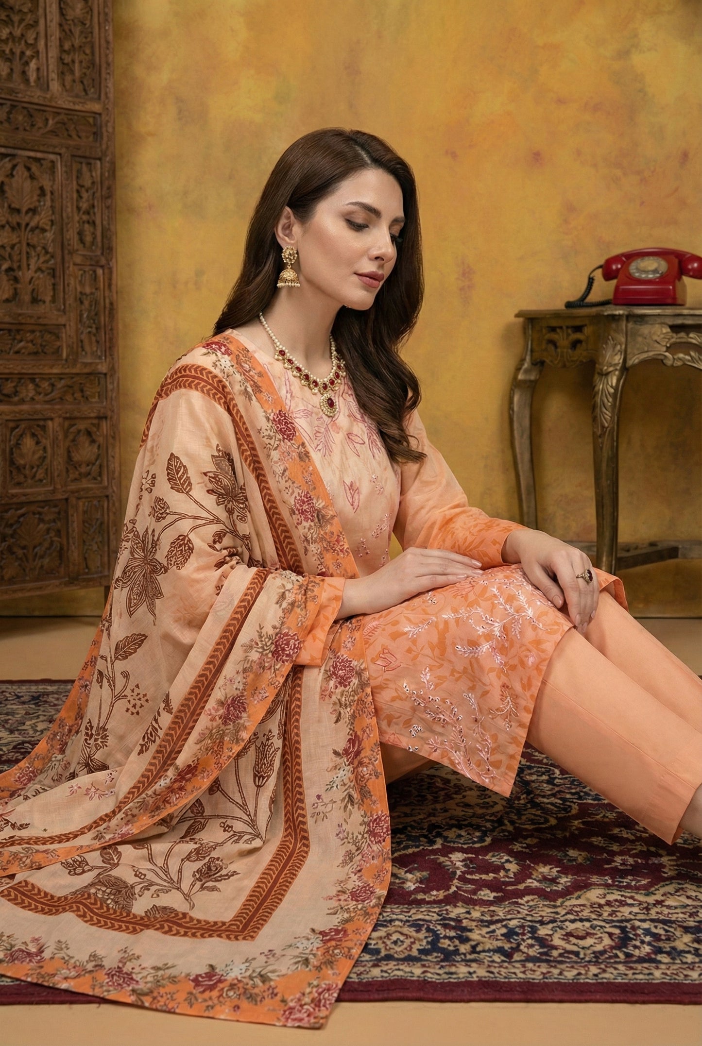 Noori By Anaya Noor Luxury Embroidered Lawn 3PC