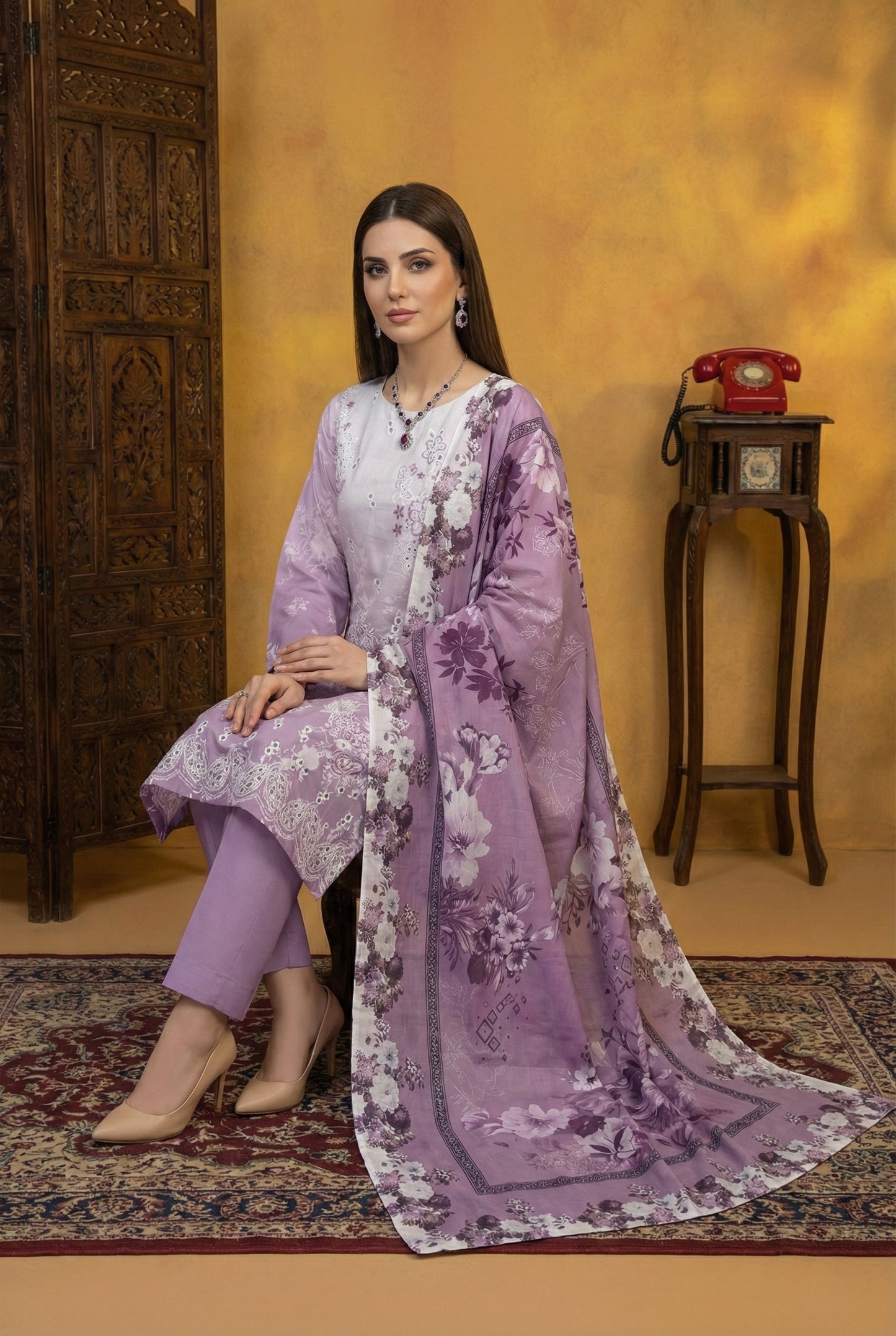 Noori By Anaya Noor Luxury Embroidered Lawn 3PC