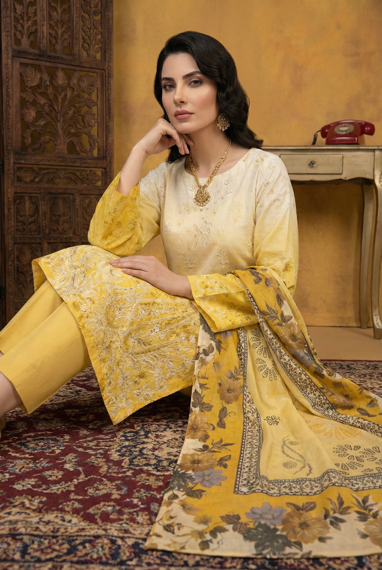 Noori By Anaya Noor Luxury Embroidered Lawn 3PC