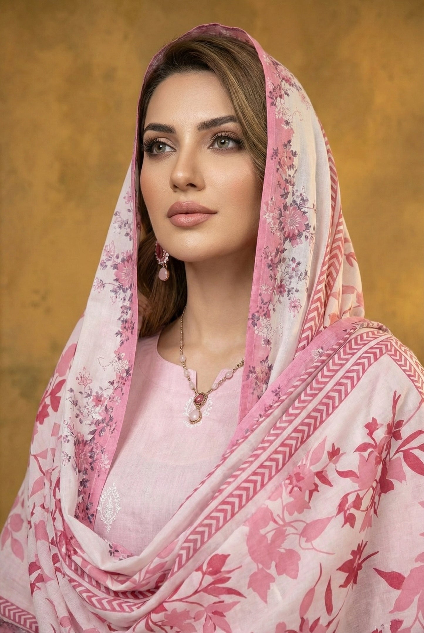 Monaliza By Anaya Noor Luxury Embroidered Lawn 3PC