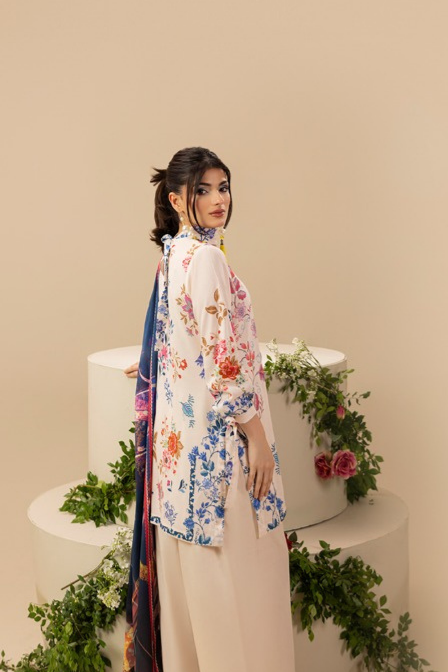 Paltar Printed Slub Linen 3PC