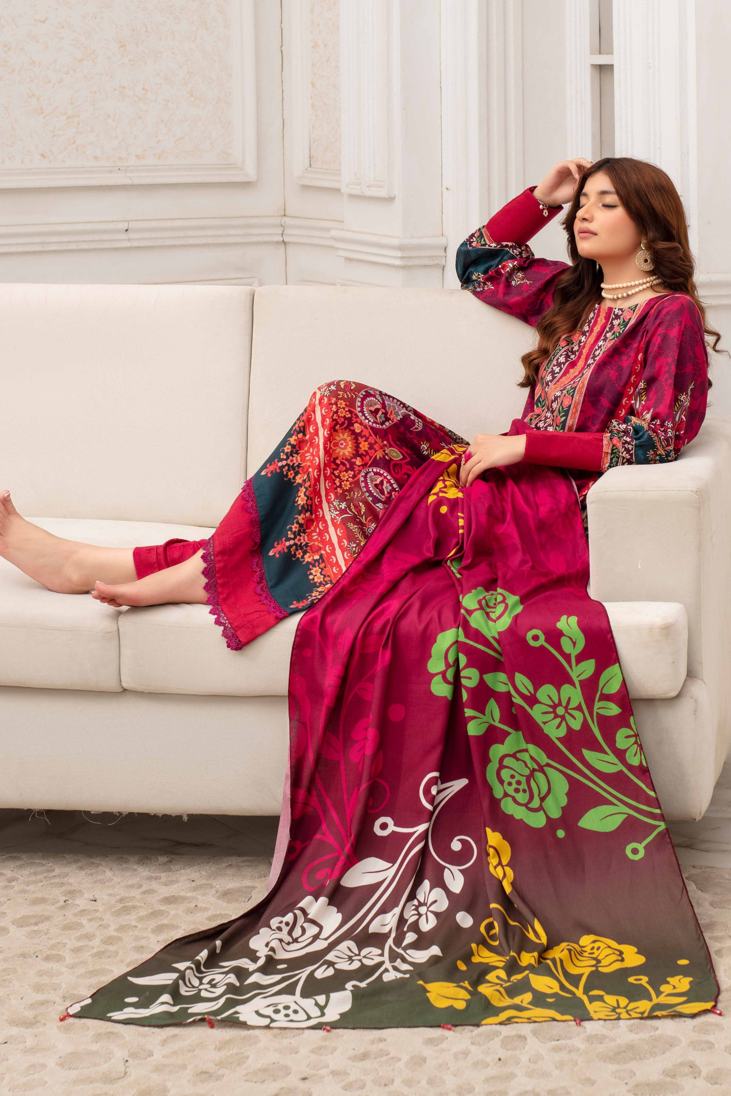 Fabiha By Feroza Digital Printed Linen 3PC