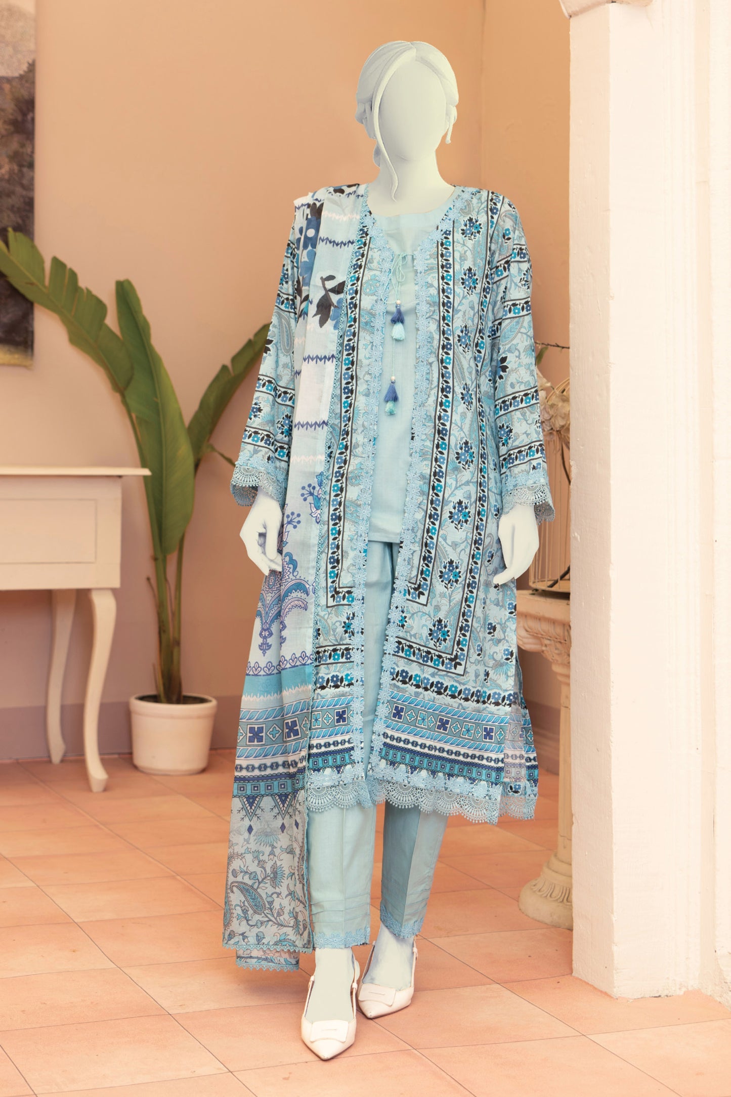 Minsa By Murashe Printed Lawn 3-PC