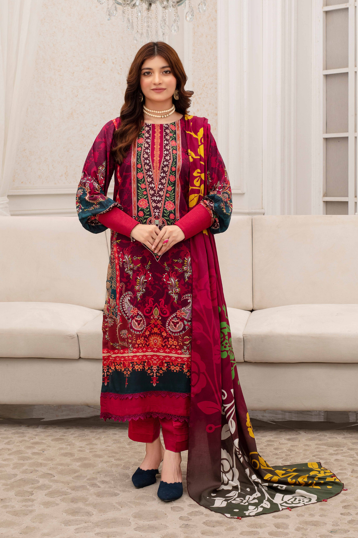 Fabiha By Feroza Digital Printed Linen 3PC