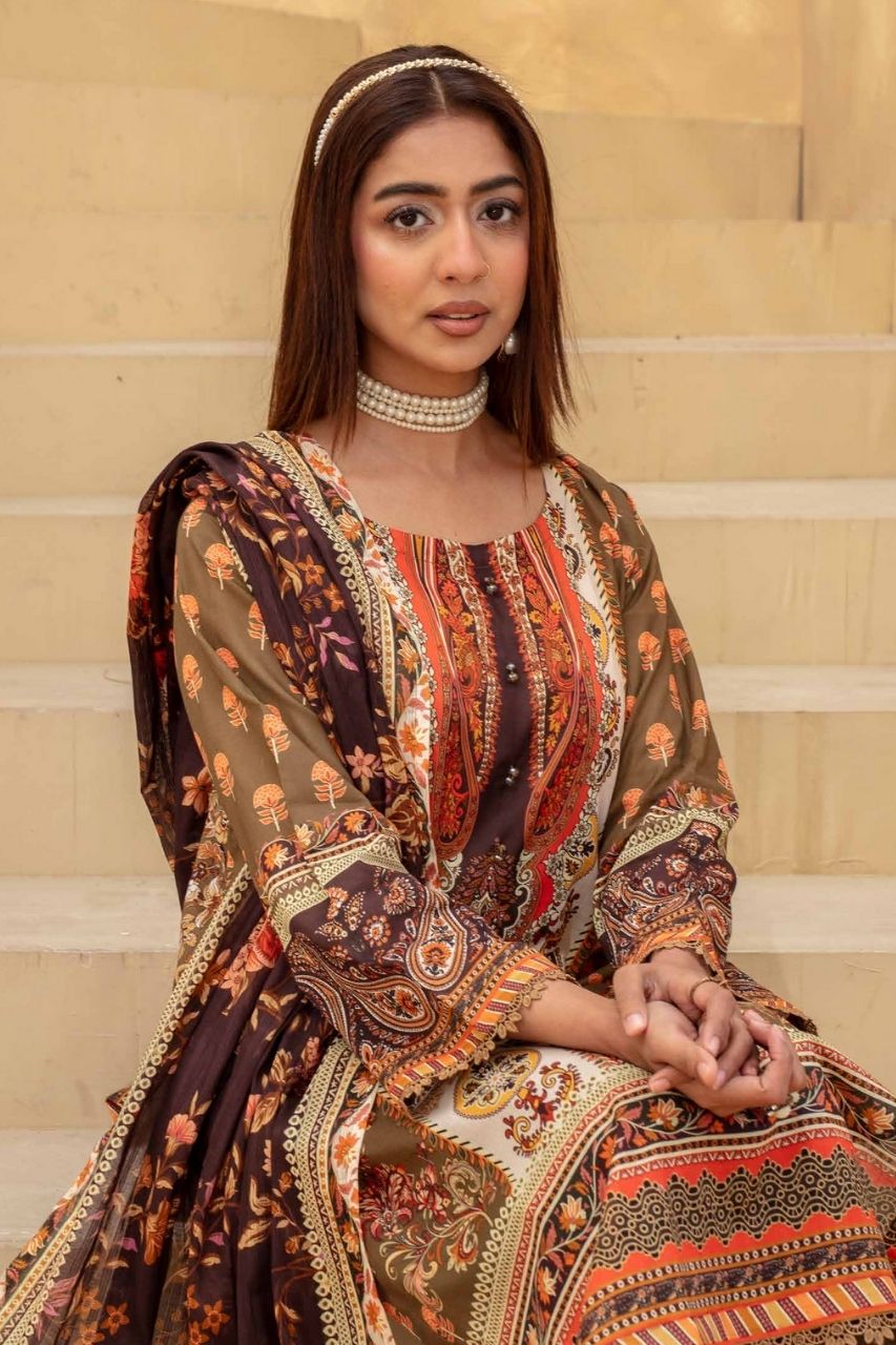 Fabiha By Feroza Digital Printed Lawn 3PC