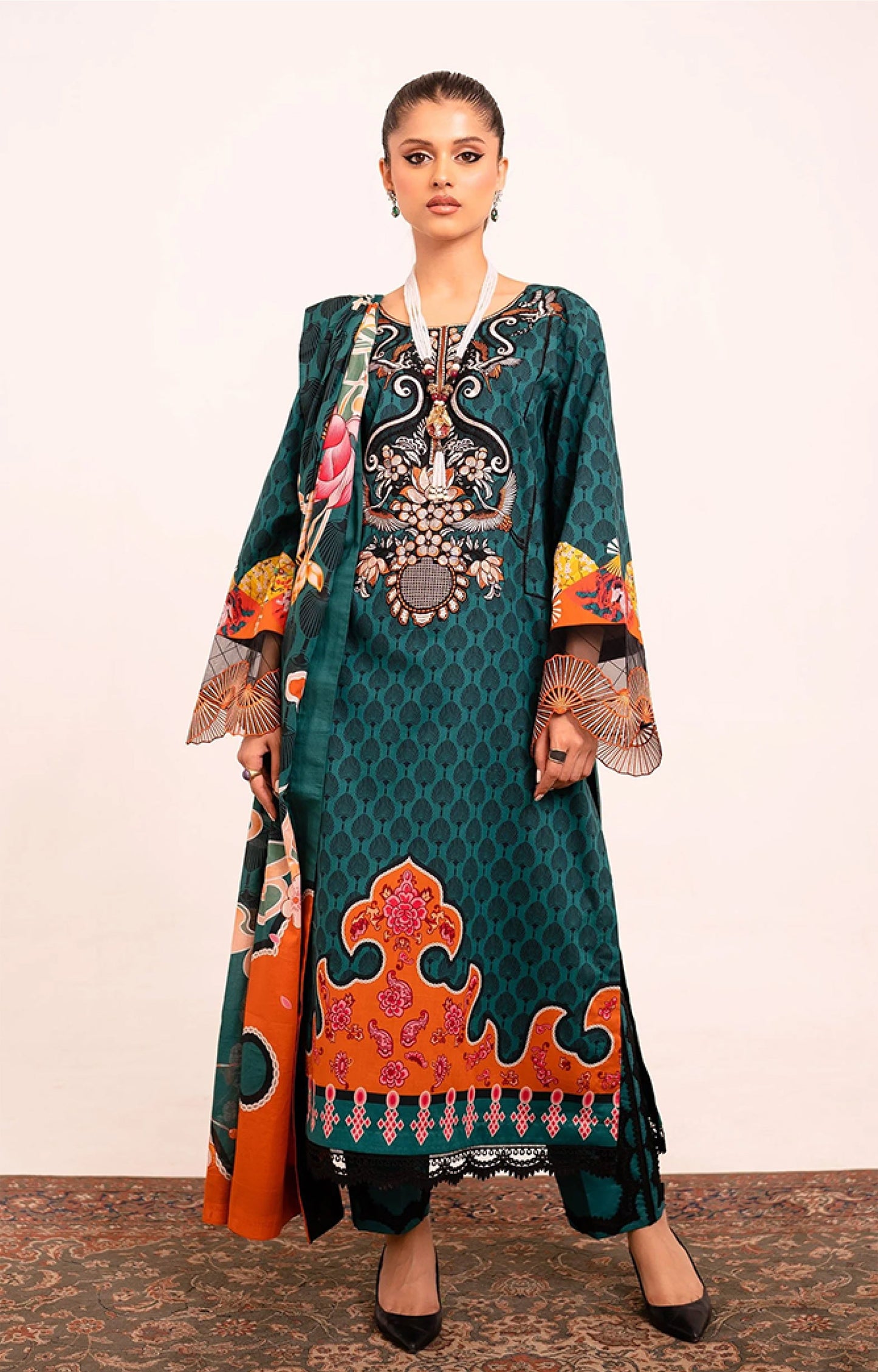 Rabazka Digital Printed Lawn 3-PC